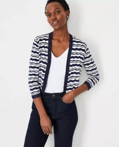 Petite Wave Open Cardigan -Anntaylor Shop 614389 8818 ALT2