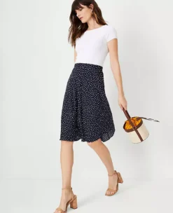 Petite Spotted Full Skirt -Anntaylor Shop 614391 1362 ALT2
