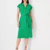 Petite Cap Sleeve Pocket Shirtdress -Anntaylor Shop 614430 3591