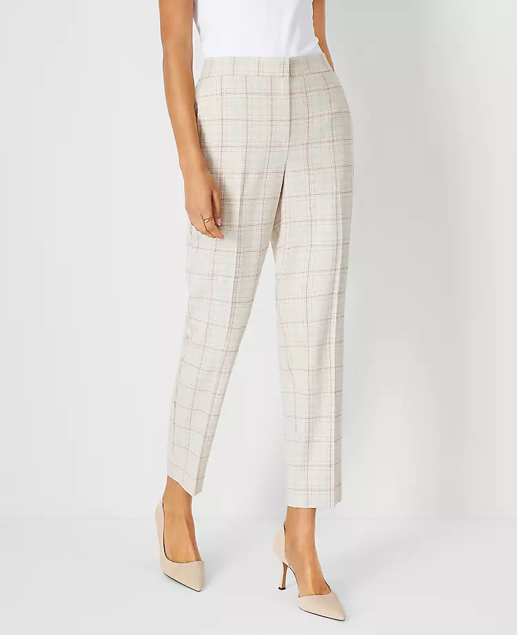The Eva Ankle Pant In Plaid - Curvy Fit 3 The Eva Ankle Pant In Plaid - Curvy Fit