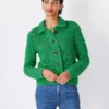 Petite Geo Stitch Sweater Jacket -Anntaylor Shop 614526 3591