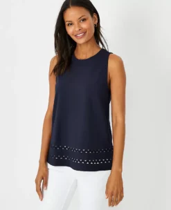 Petite Ric Rac Hem Tank Top
