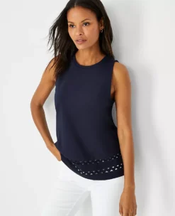 Petite Ric Rac Hem Tank Top -Anntaylor Shop 614527 1362 ALT2