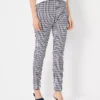 The Petite Audrey Ankle Pant In Plaid - Curvy Fit -Anntaylor Shop 614540 1362