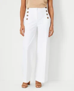 The Petite Wide Leg Sailor Pant In Chino