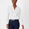 Petite Dotted Essential Shirt -Anntaylor Shop 614802 9000