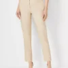 The Petite Eva Ankle Pant In Linen Blend - Curvy Fit -Anntaylor Shop 614971 7879