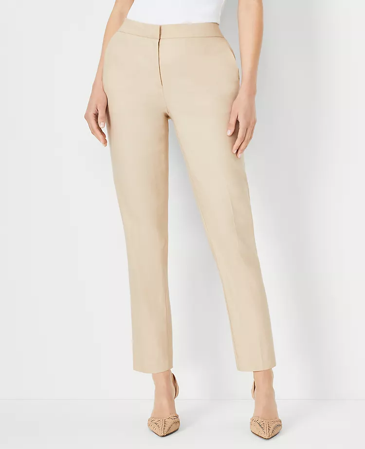 The Petite Eva Ankle Pant In Linen Blend - Curvy Fit 3 The Petite Eva Ankle Pant In Linen Blend - Curvy Fit
