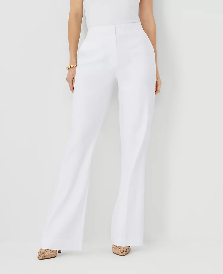 The Petite Trouser Pant In Linen Blend - Curvy Fit