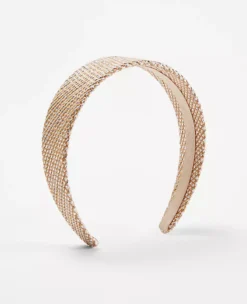 Metallic Straw Headband
