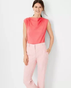 Petite Cowl Neck Shell