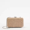 Metallic Straw Hard Clutch -Anntaylor Shop 615546 2070