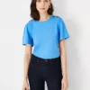 Ponte Shoulder Button Top -Anntaylor Shop 615569 1615
