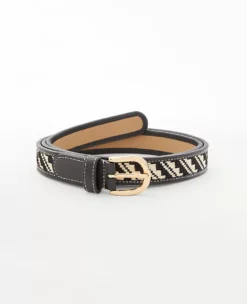 Woven Straw Trouser Belt