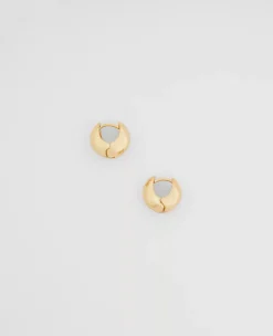 Metal Huggie Hoop Earrings