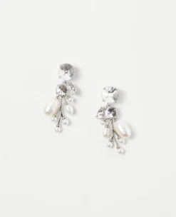 Pearlized Burst Statement Earrings