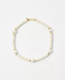Freshwater Pearl Disc Necklace