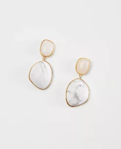 Marbleized Drop Earrings