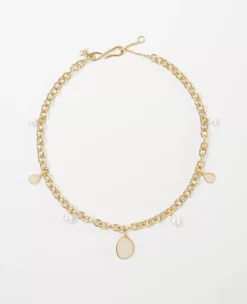 Pearlized Charm Necklace