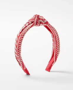 Embroidered Knot Headband