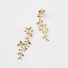 Metal Floral Statement Earrings -Anntaylor Shop 615920 3019