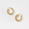 Chunky Metal Hoop Earrings -Anntaylor Shop 615933 3019