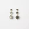 Striped Straw Ball Drop Earrings -Anntaylor Shop 616041 9599