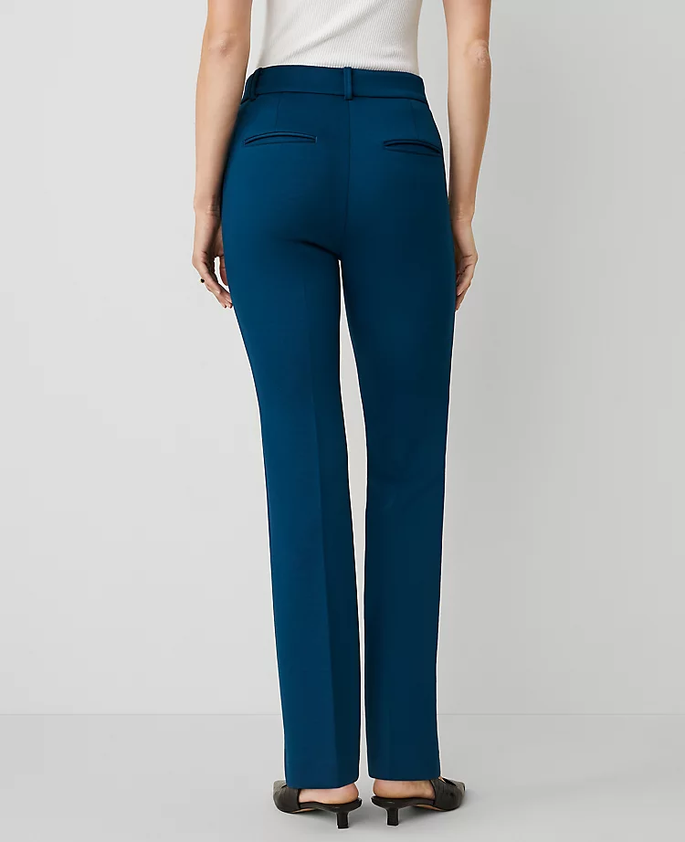 The Petite Slim Trouser In Double Knit Sea Storm 5 The Petite Slim Trouser In Double Knit Sea Storm - Image 3
