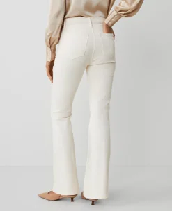 The Tab Pocket Flare Jean Ivory -Anntaylor Shop 826424 9129 ALT2