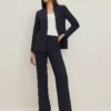 The Trouser In Seasonless Stretch Deep Navy Sky -Anntaylor Shop 826624 1934