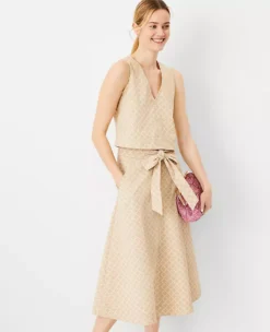 Checked V-Neck Tank Top Baguette 7 Checked V-Neck Tank Top Baguette -Anntaylor Shop 828291 509706 ALT2