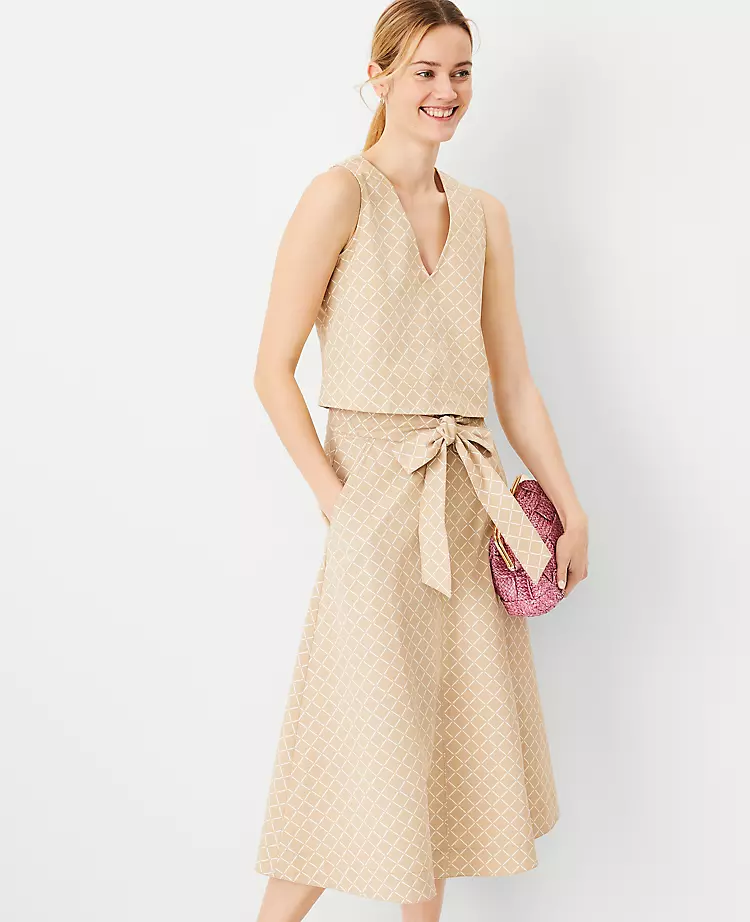 Checked V-Neck Tank Top Baguette 5 Checked V-Neck Tank Top Baguette - Image 3