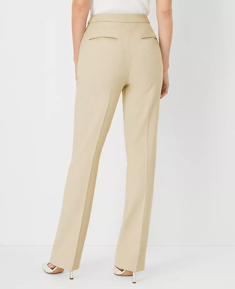 The Petite Side Zip Straight Pant In Bi-Stretch - Curvy Fit Toasted Oat 4 The Petite Side Zip Straight Pant In Bi-Stretch - Curvy Fit Toasted Oat - Image 2