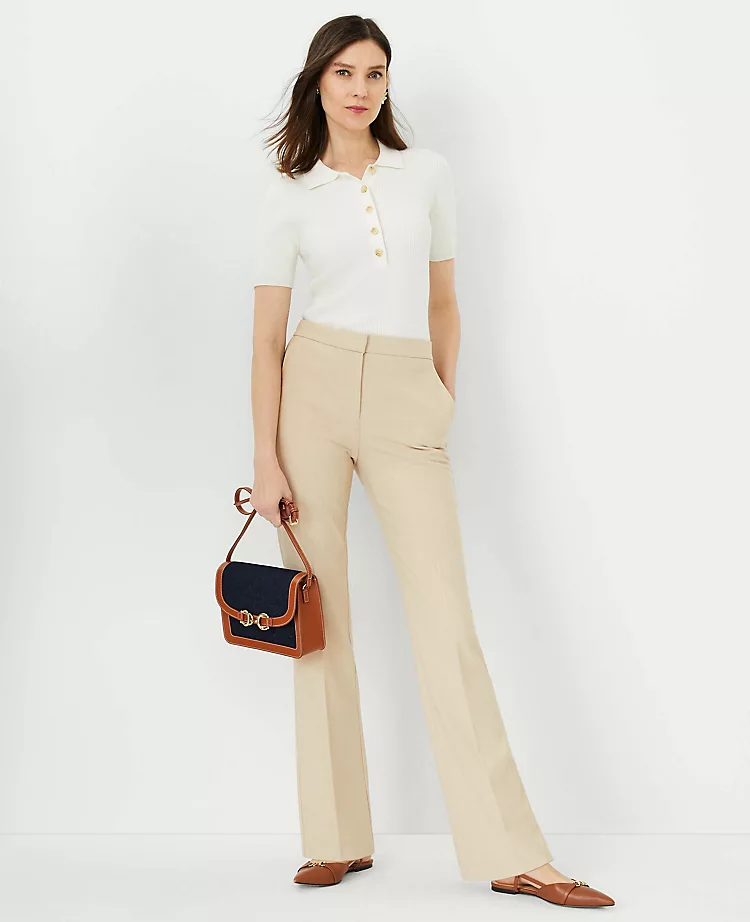 The Petite High Rise Skinny Trouser In Bi-Stretch Toasted Oat 4 The Petite High Rise Skinny Trouser In Bi-Stretch Toasted Oat - Image 2