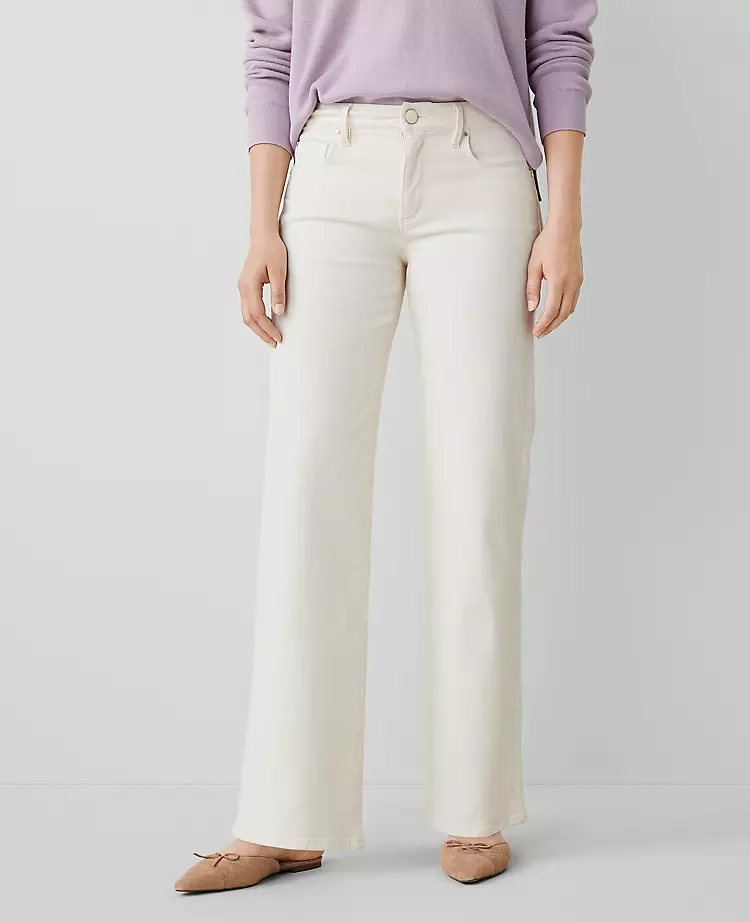 Wide-Leg Jean Ivory 4 Wide-Leg Jean Ivory - Image 2