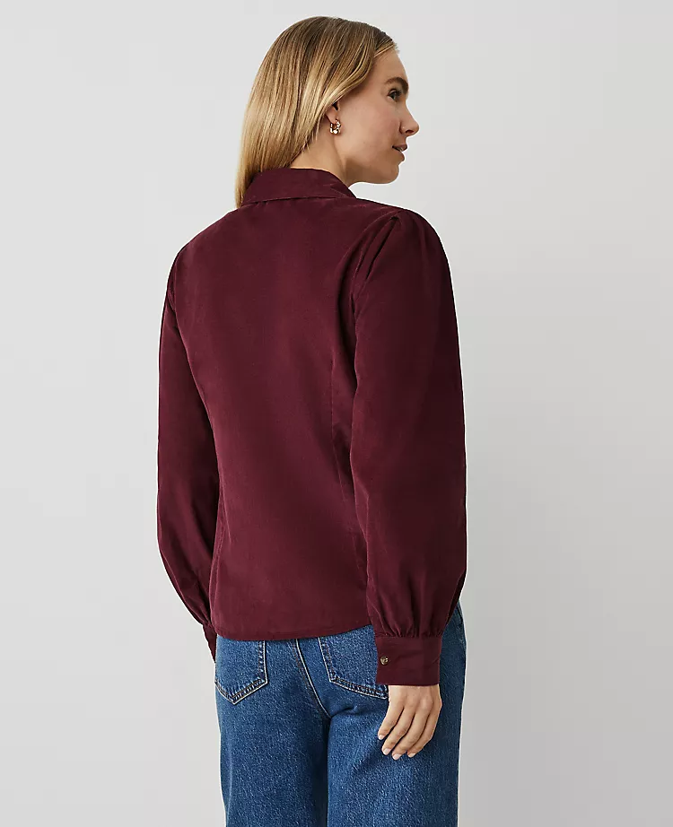 Weekend Collection Corduroy Button Down Shirt Mauve Rose 4 Weekend Collection Corduroy Button Down Shirt Mauve Rose - Image 2