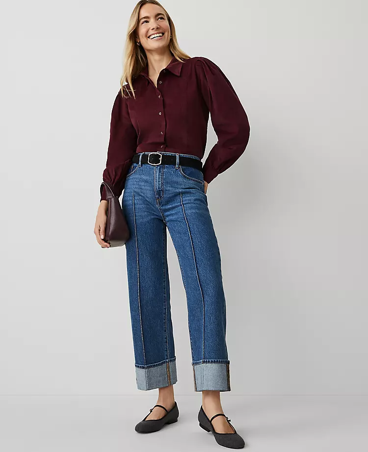 Weekend Collection Corduroy Button Down Shirt Mauve Rose 5 Weekend Collection Corduroy Button Down Shirt Mauve Rose - Image 3