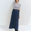 Petite Weekend Collection Denim Wrap Maxi Skirt Vintage Dark Wash 1 Petite Weekend Collection Denim Wrap Maxi Skirt Vintage Dark Wash -Anntaylor Shop 830699 6798 MKTG1