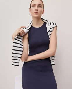 Weekend Collection Fluted Maxi Dress Night Sky 7 Weekend Collection Fluted Maxi Dress Night Sky -Anntaylor Shop 831335 1362 ALT2