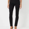 Petite Mid Rise Skinny Jeans In Light Wash Indigo - Curvy Fit Classic Black Wash