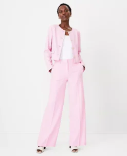 Embossed Leather High Block Heel Mule Sandals Pearl Shadow -Anntaylor Shop 832773 9133 ALT3