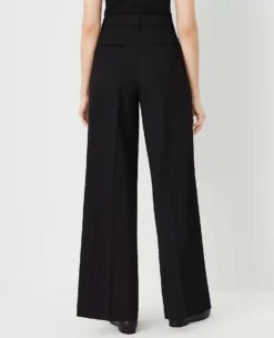 The Petite Pleated Wide-Leg Pant Black 7 The Petite Pleated Wide-Leg Pant Black -Anntaylor Shop 832986 2222 ALT2