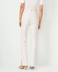 Tie Waist Slim Jeans In Ivory Ivory 7 Tie Waist Slim Jeans In Ivory Ivory -Anntaylor Shop 834288 9129 ALT2