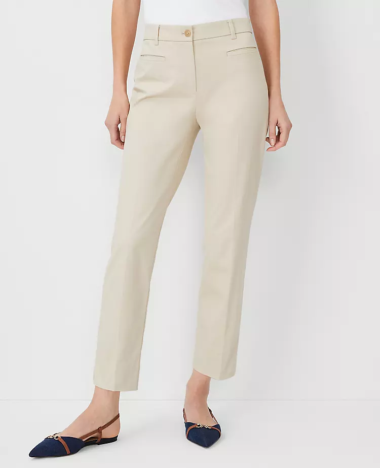 The Cotton Crop Pant - Curvy Fit Soft Khaki 3 The Cotton Crop Pant - Curvy Fit Soft Khaki