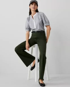 Petite Weekend Collection 5-Pocket Trouser Hunters Green 7 Petite Weekend Collection 5-Pocket Trouser Hunters Green -Anntaylor Shop 836082 5590 ALT2
