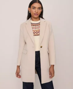 Chesterfield Coat Pale Sandalwood -Anntaylor Shop 836739 019781 ALT2