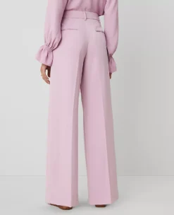 The Perfect Wide-Leg Pant Dusted Orchid 7 The Perfect Wide-Leg Pant Dusted Orchid -Anntaylor Shop 836904 8506 ALT2