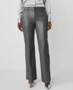 The Petite Jayne Trouser In Faux Leather Alley Grey -Anntaylor Shop 836910 7372 ALT1