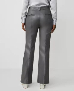 The Petite Jayne Trouser In Faux Leather Alley Grey -Anntaylor Shop 836910 7372 ALT2