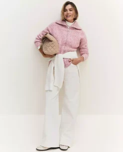 The Petite Wide-Leg Corduroy Pant Winter White
